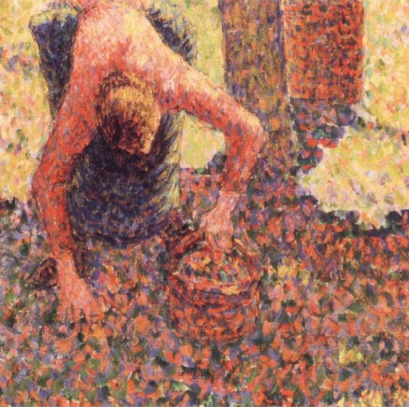 Camille Pissarro Apple picking at Eraguy-Epte